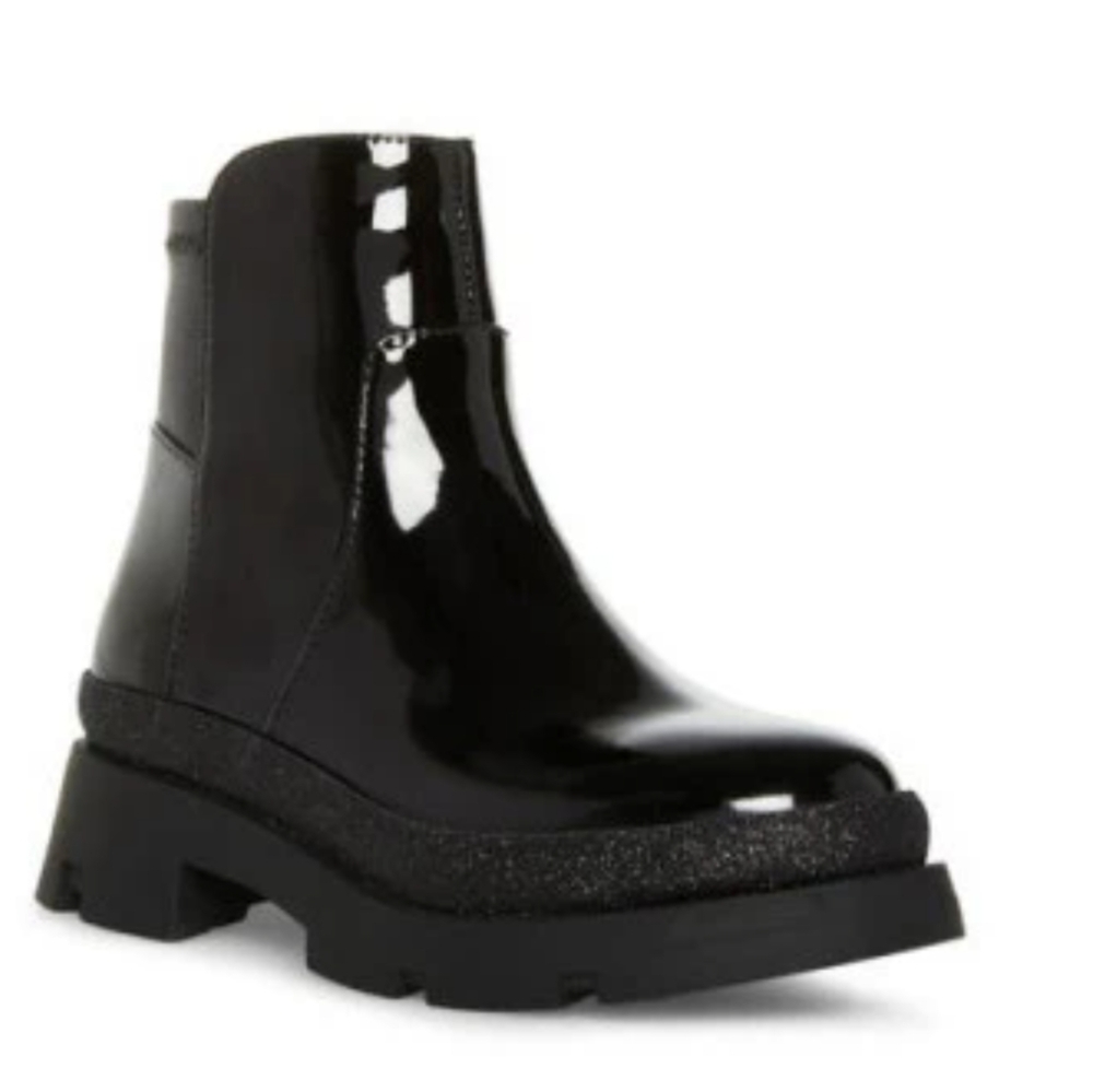 Steve Madden Kids' Trap Boot in Black Patent
